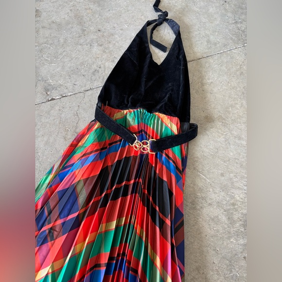 Vintage 70s Halter Midi/Maxi PBJ Petites Dress size 9 - Picture 2 of 6